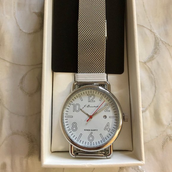 J. Brackett Camden White Stainless Steel Watch - Picture 2 of 2